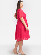 Плаття міді літнє жіноче Karko SA399 54 Рожеве (5903676032397) - зображення 3