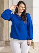Блузка жіноча Karko BA380 46/48 Синя (5903676214861) - зображення 1