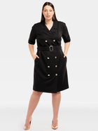 Плаття-піджак міді літнє жіноче Karko SC230 50 Чорне (5903676217800) - зображення 1