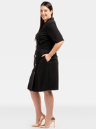 Плаття-піджак міді літнє жіноче Karko SC230 50 Чорне (5903676217800) - зображення 3