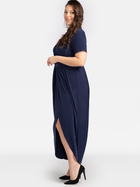 Плаття довге жіноче Karko SA623 46-48 Темно-синє (5903676039754) - зображення 3