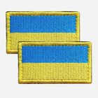 Набор шевронов 2 шт IDEIA нашивка на липучке Флаг Украины, вышитый патч 3х5 см (2200004269122)