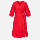 Плаття на запах міді жіноче Karko SA851 50-52 Червоне (5903676036319) - зображення 5