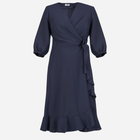 Плаття на запах міді жіноче Karko SA853 54-56 Темно-синє (5903676036364) - зображення 5