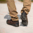 Тактические кроссовки летние Stimul Штурм коричневые кожаные сетка 41 - изображение 8