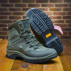 Берцы демисезонные тактические ботинки PAV 505 Harlan хаки олива кожаные с мембраной Winterfrost 40 - изображение 8
