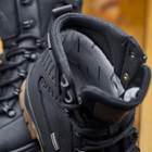 Берцы демисезонные тактические ботинки PAV 505 Harlan черные кожаные с мембраной Winterfrost 45 - изображение 8