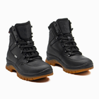 Берці демісезонні тактичні черевики PAV 505 Harlan чорні шкіряні з мембраною Winterfrost 40 - зображення 2