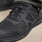 Тактичні кросівки літні Stimul Ягуар чорні шкіряні сітка 44 - зображення 7