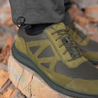 Тактичні кросівки літні Stimul Ягуар олива хакі шкіряні сітка 45 - зображення 7