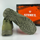 Тактические кроссовки летние Stimul Хамелеон хаки олива кожаные сетка 41 - изображение 9