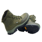 Берцы демисезонные тактические ботинки PAV 505 Harlan хаки олива кожаные с мембраной Winterfrost 42 - изображение 6