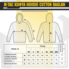 Кофта XL Raglan Olive M-Tac Hoodie Hard Cotton Army - изображение 9