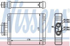 Радиатор печки NISSENS 73654 Skoda Fabia, Rapid, Roomster; Seat Ibiza, Cordoba, Toledo; Audi A1; Volkswagen Polo 6R0819031, 6Q0819031, 6Q0819033