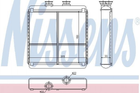 Радіатор пічки NISSENS 72042 Mercedes C-Class, E-Class, GLK-Class, CLS-Class 2048300061, A2048300061