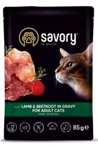 Влажный корм Savory Adult для кошек с ягнёнком и свеклой 85 г