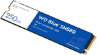 Dysk SSD Western Digital Blue SN580 250GB M.2 2280 NVMe PCIe 4.0 x4 3D NAND TLC (WDS250G3B0E) - obraz 3