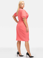 Сукня міді літня жіноча Karko SB150 52 Рожева (5903676072775) - зображення 3
