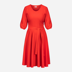 Sukienka trapezowa damska midi Karko SB167 54/56 Czerwona (5903676069850) - obraz 9