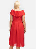 Сукня вечірня міді літня жіноча Karko SB245 46 Рожева (5903676082965) - зображення 2