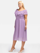 Сукня вечірня міді літня жіноча Karko SB248 54 Фіолетова (5903676082903) - зображення 3