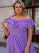 Сукня вечірня міді літня жіноча Karko SB248 54 Фіолетова (5903676082903) - зображення 7