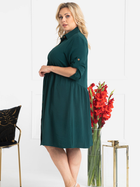 Сукня-сорочка міді літня жіноча Karko SB527 46/48 Зелена (5903676113997) - зображення 6