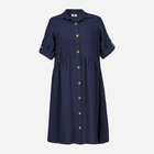 Сукня-сорочка міді літня жіноча Karko SB528 46/48 Темно-синя (5903676114048) - зображення 9