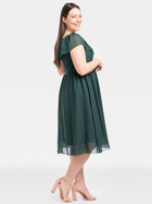 Сукня вечірня міді літня жіноча Karko SB531 50 Зелена (5903676115939) - зображення 3