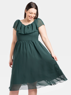 Сукня вечірня міді літня жіноча Karko SB531 52 Зелена (5903676115946) - зображення 1
