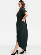 Сукня довга літня жіноча Karko SB534 42/44 Темно-зелена (5903676114130) - зображення 3