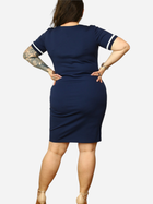 Плаття-футболка міді літнє жіноче Karko SB832 50-52 Темно-синє (5903676156727) - зображення 4