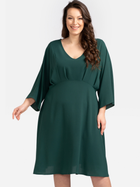 Сукня міді осіння жіноча Karko SB611 50 Зелена (5903676118336) - зображення 1