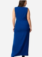 Плаття на запах довге літнє жіноче Karko SB919 56 Синє (5903676180494) - зображення 2