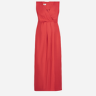 Плаття на запах довге літнє жіноче Karko SB920 38 Червоне (5903676180524) - зображення 4