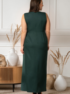 Плаття на запах довге літнє жіноче Karko SB921 44 Зелене (5903676180678) - зображення 8