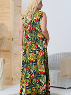 Плаття на запах довге літнє жіноче Karko SC061 50-52 Різнокольорове (5903676179146) - зображення 2