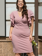 Sukienka ołówkowa damska Karko SC067 42-44 Różowa (5903676180333) - obraz 6