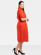 Плаття-сорочка міді літнє жіноче Karko SC113 38-40 Червоне (5903676192954) - зображення 3