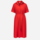 Плаття-сорочка міді літнє жіноче Karko SC113 38-40 Червоне (5903676192954) - зображення 4