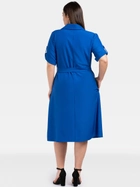 Плаття-сорочка міді літнє жіноче Karko SC114 42-44 Синє (5903676192916) - зображення 2