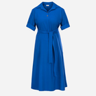 Плаття-сорочка міді літнє жіноче Karko SC114 42-44 Синє (5903676192916) - зображення 4