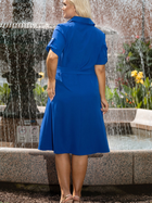 Плаття-сорочка міді літнє жіноче Karko SC114 46-48 Синє (5903676192923) - зображення 9