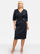 Sukienka ołówkowa damska Plus Size Karko SC123 50 Granatowa (5903676197751) - obraz 1