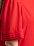 Sukienka trapezowa damska midi Karko SC127 42-44 Czerwona (5903676196655) - obraz 5