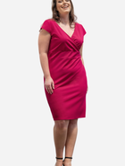 Sukienka ołówkowa damska Plus Size Karko SA259 54-56 Różowa (5903676029465) - obraz 3