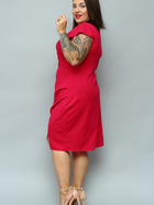 Sukienka ołówkowa damska Plus Size Karko SA287 54-56 Różowa (5903676036005) - obraz 3