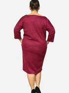 Плаття міді осіннє жіноче Karko SA850 46-48 Червоне (5903676146865) - зображення 4