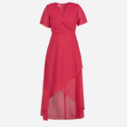 Плаття на запах довге літнє жіноче Karko SA633 52 Рожеве (5903676046592) - зображення 4