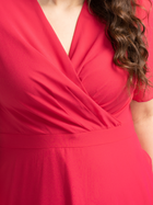 Плаття на запах довге літнє жіноче Karko SA633 52 Рожеве (5903676046592) - зображення 5